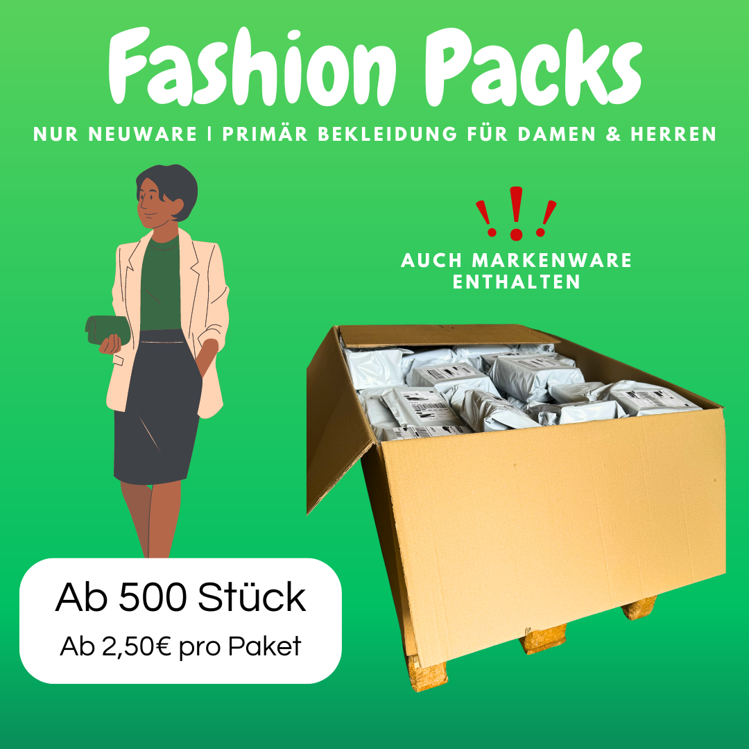 Bekleidung/Fashion Packs, Mystery Packs für Automaten aller Art, Flohmarkt, Twitch, Tiktok Live