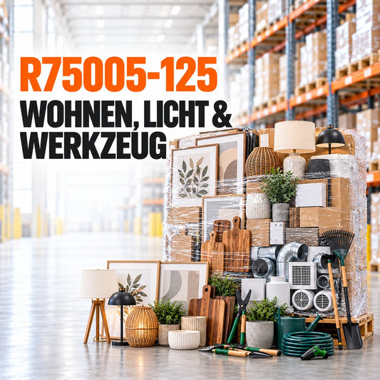 Neuwarenpalette R75005-125 – Wohnen, Licht & Werkzeug